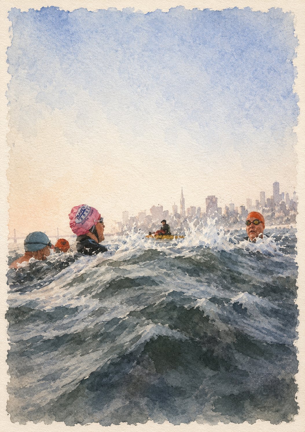 Open water training swim