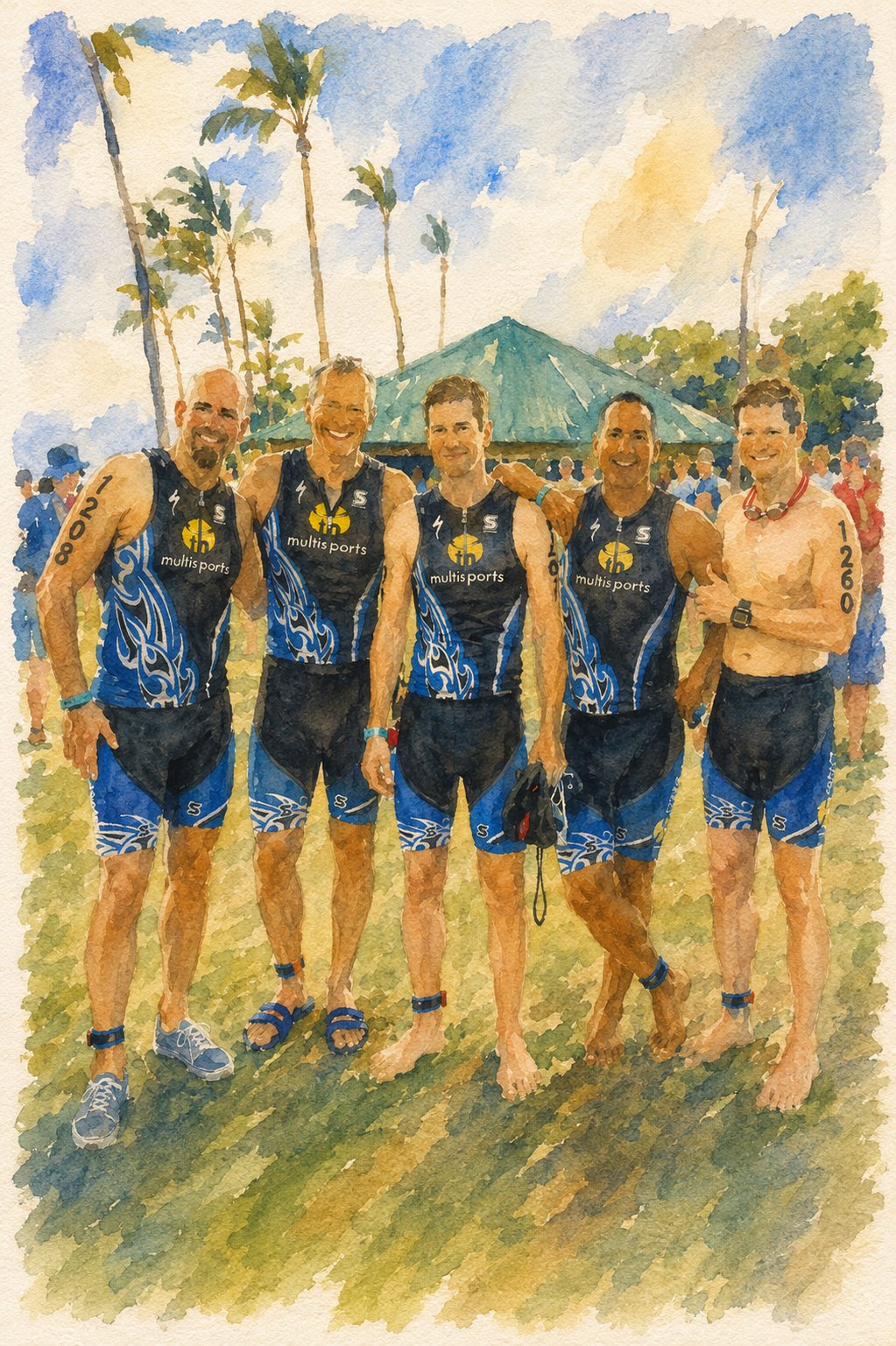 The Kona triathlon team