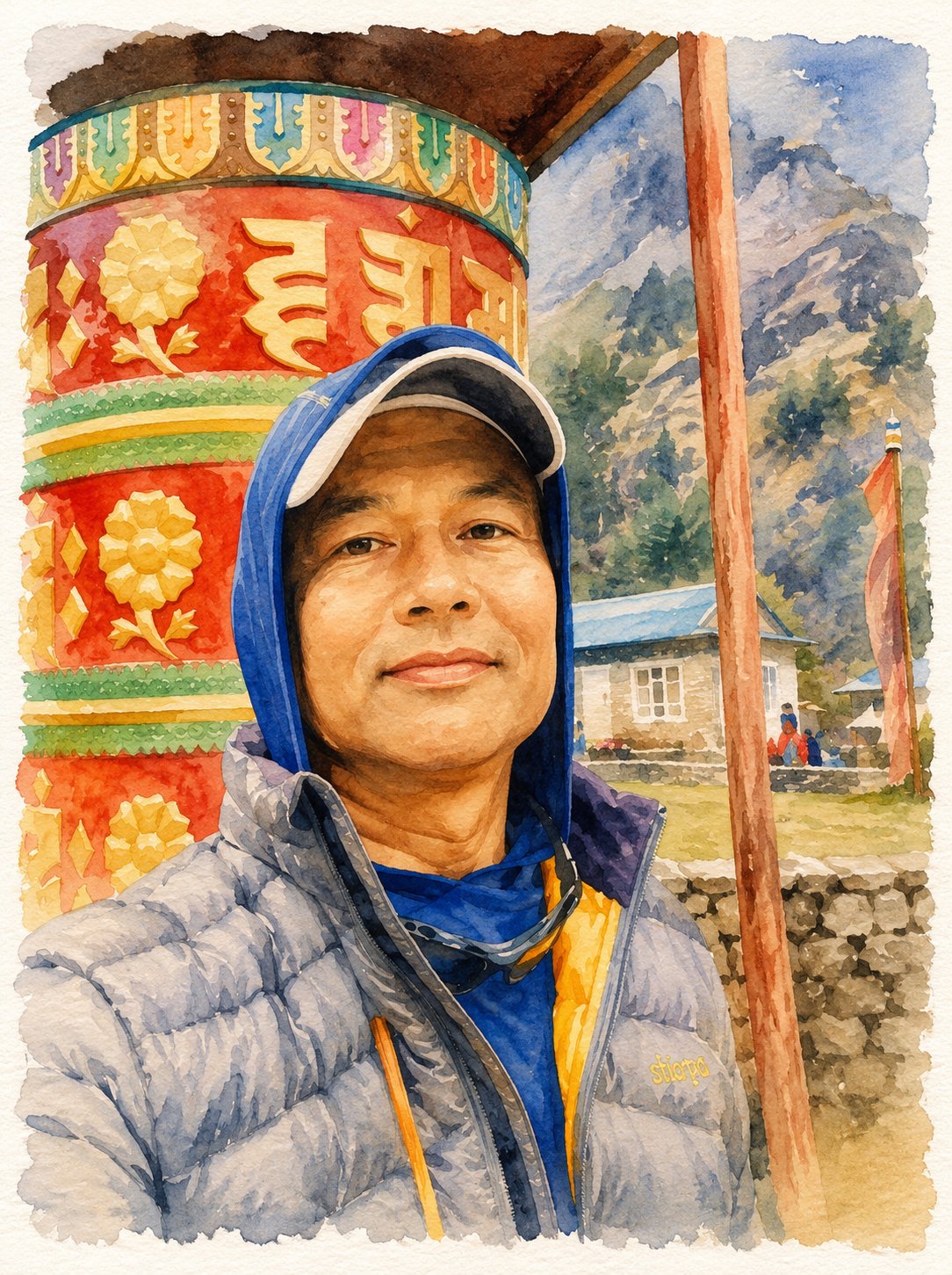 On the trek toward Everest base camp